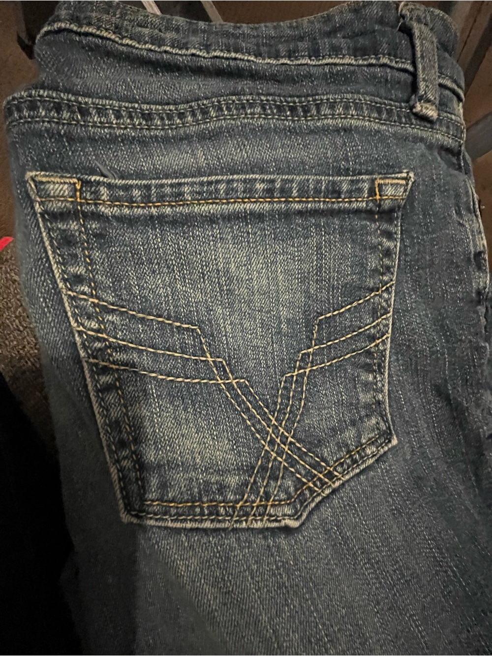 GAP Dark Blue Denim Jeans with Contrast Stitching